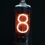 nixie, tube, indicator, vacuum, digit, glass, electronic, display, equipment, eight, black digital, black glass, black glasses, eight, eight, eight, eight, eight